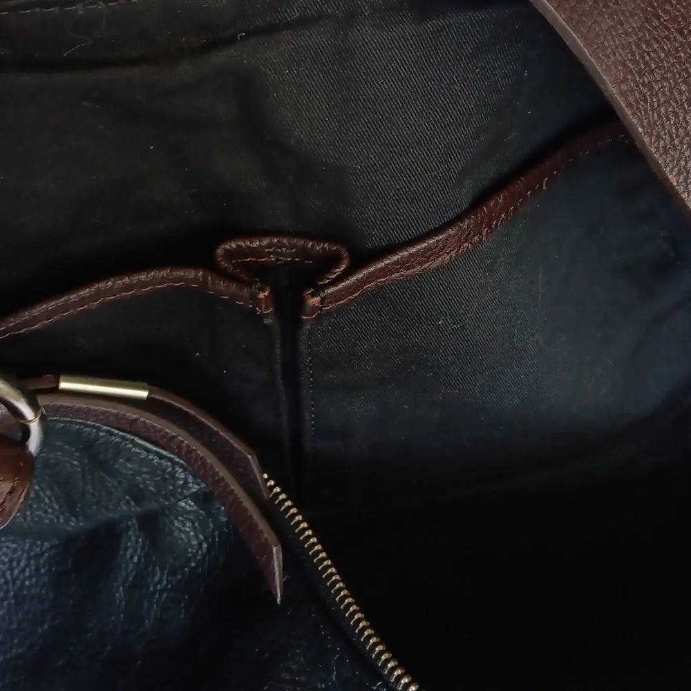 FOLEY + CORINNA SLOUCHY HOBO BAG  BLACK & BROWN